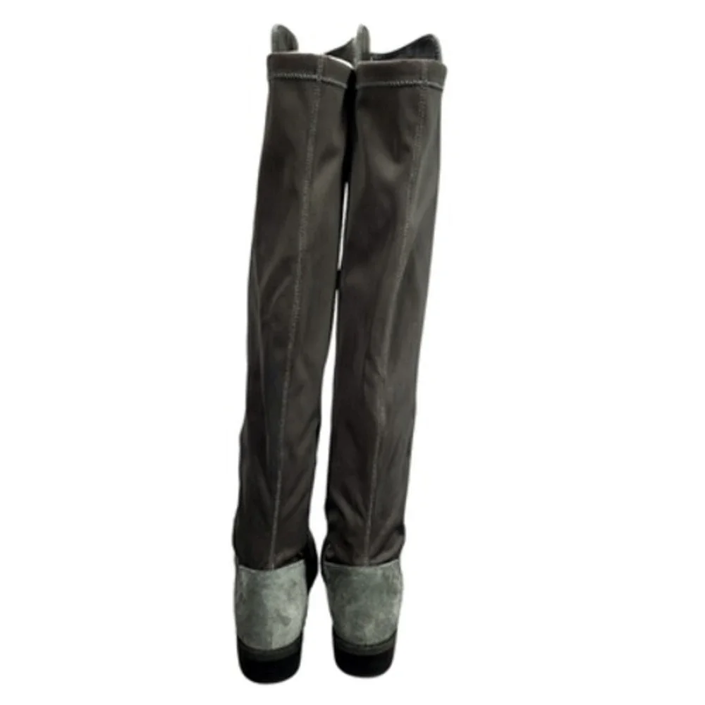 Blondo Over the Knee‎ Boots sz 9M Women Gray Suede Waterproof Riding Equestrian
